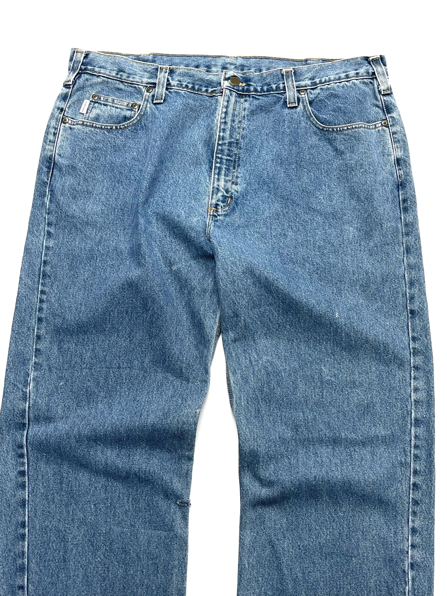CARHARTT DENIM THRASHED PANTS