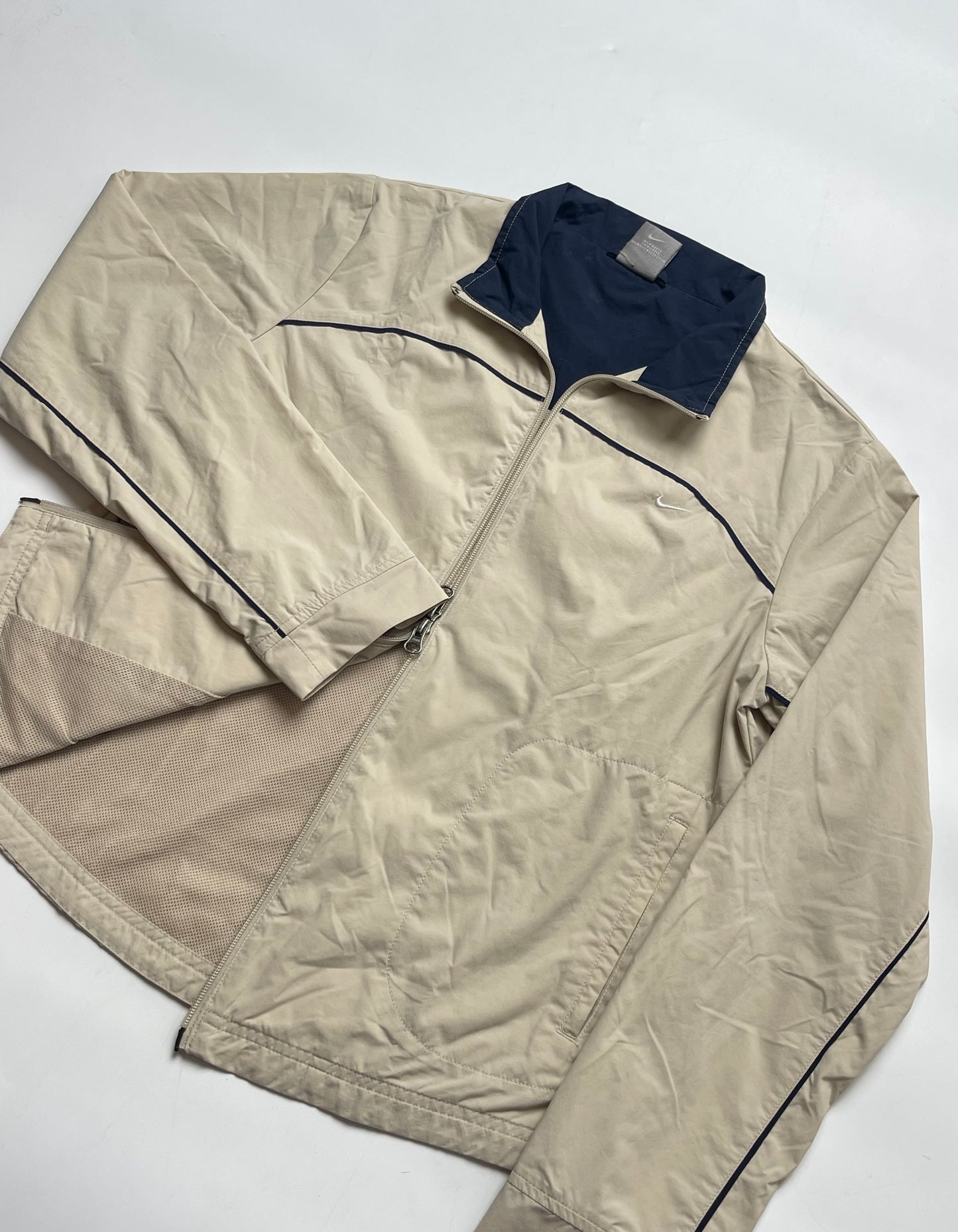 NIKE EARLY 2000s BEIGE-BLUE TRACKSUIT