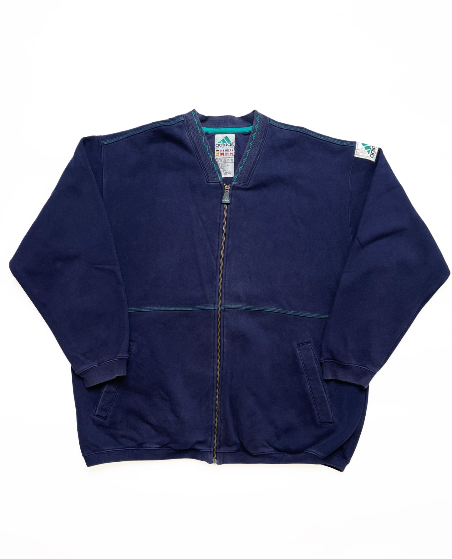 ADIDAS EQUIPMENT VINTAGE HALF ZIP SWEATSHIRT