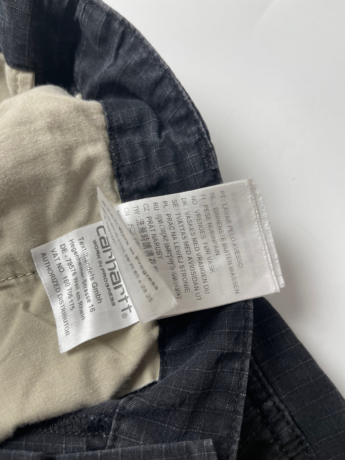 CARHARTT BLACK REGULAR CARGO PANT