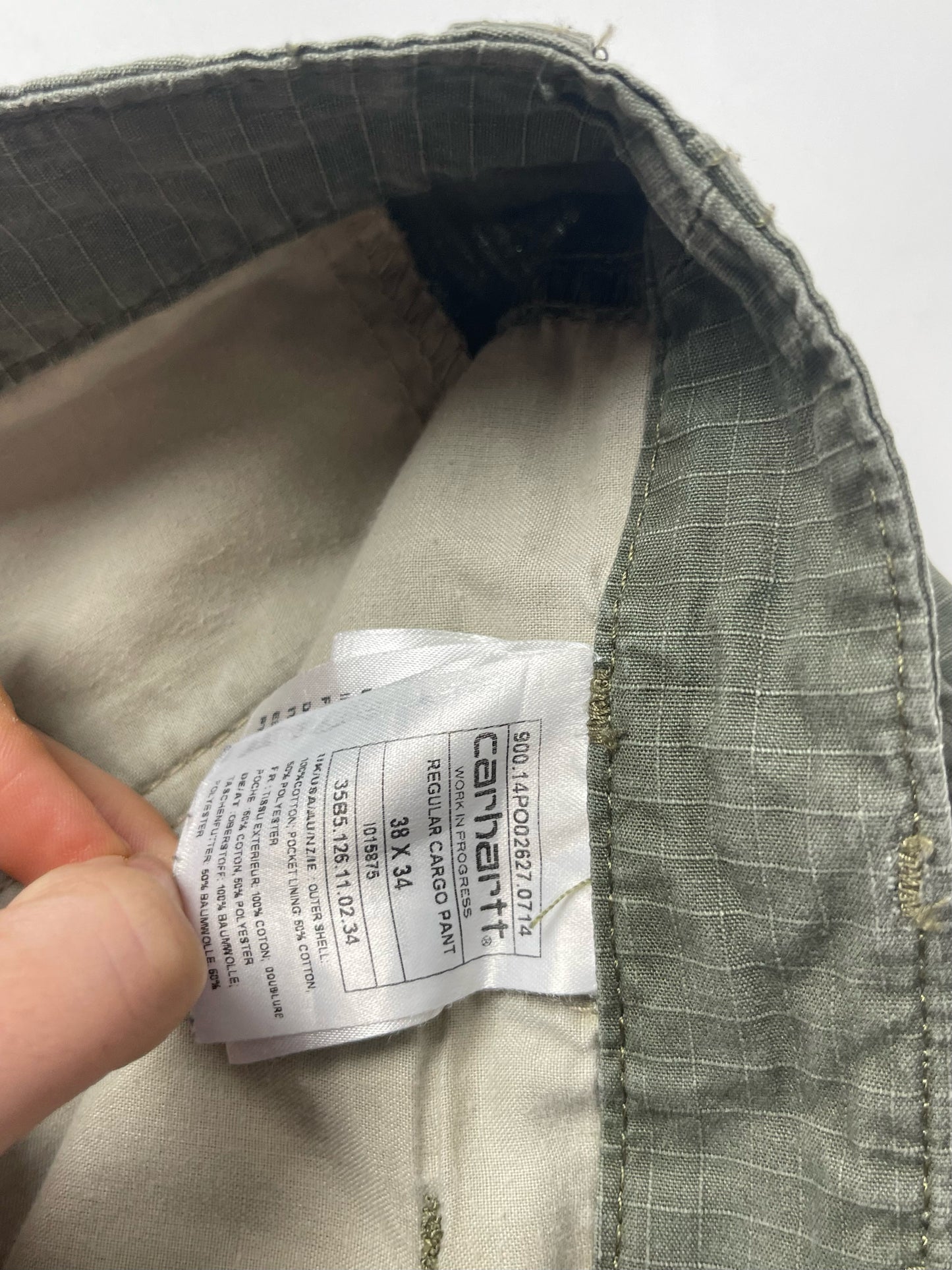 CARHARTT KHAKI RETRO REGULAR CARGO PANTS