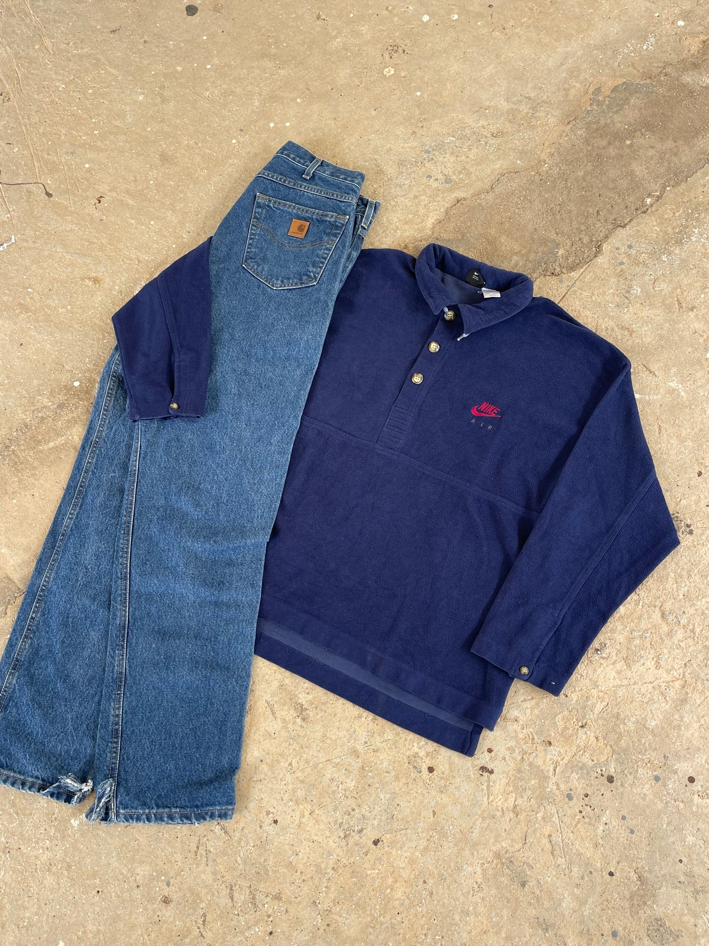 NIKE 1993 “NIKE AIR” BUTTON FLEECE SWEATSHIRT