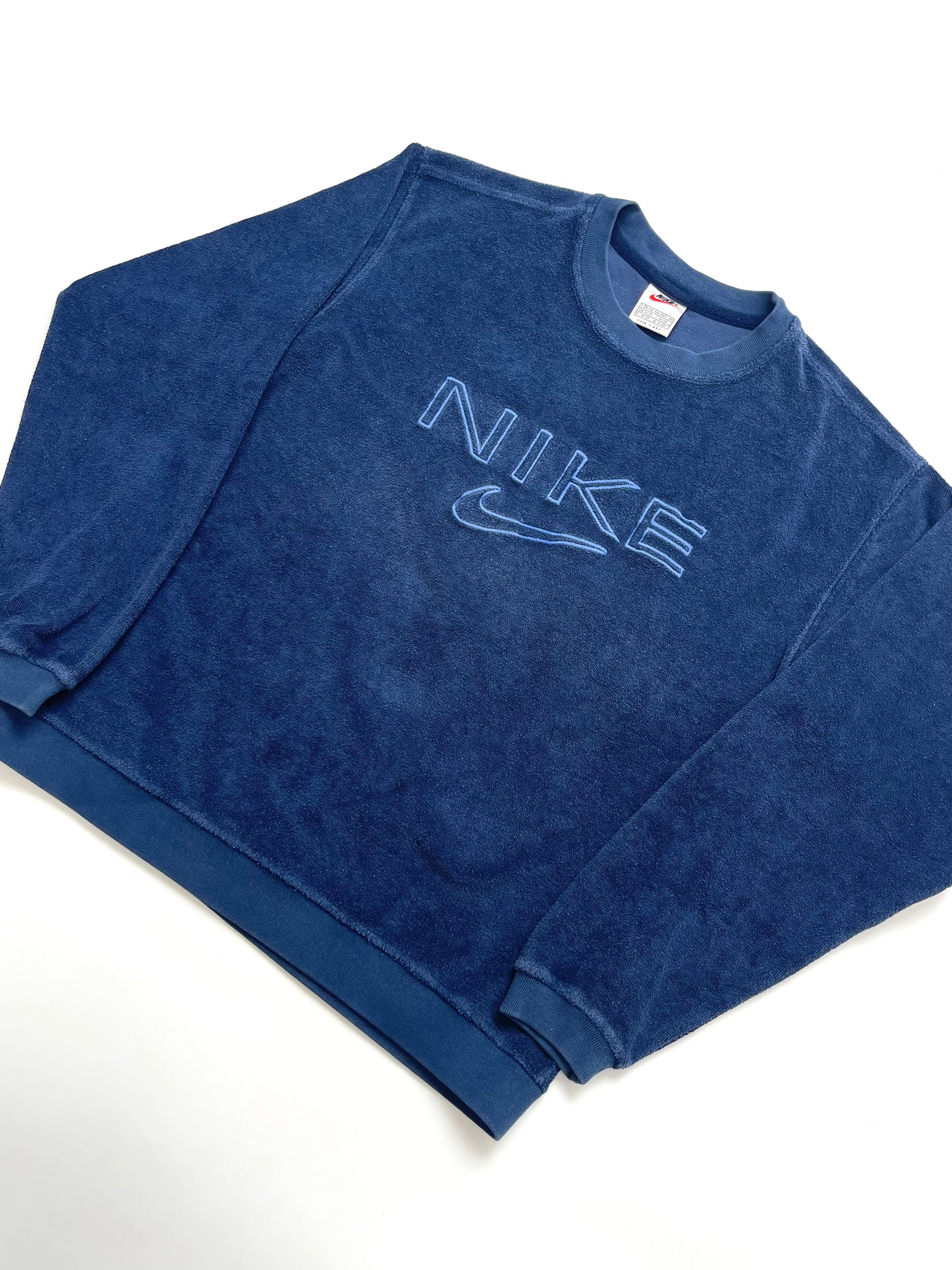 NIKE LATE 1990s BLUE FLEECE SWEATSHIRT