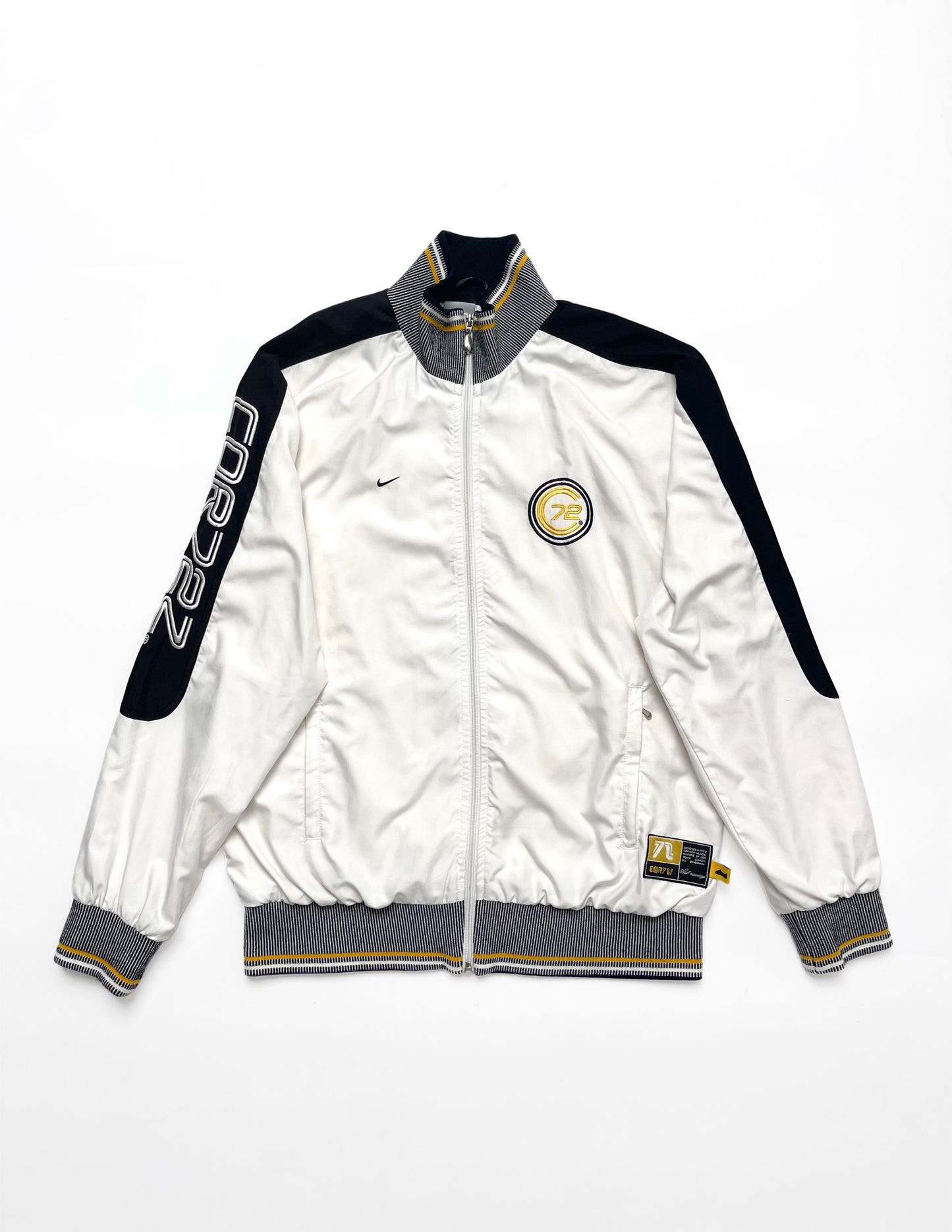 NIKE EARLY 00s CORTEZ 72 WHITE TRACKJACKET