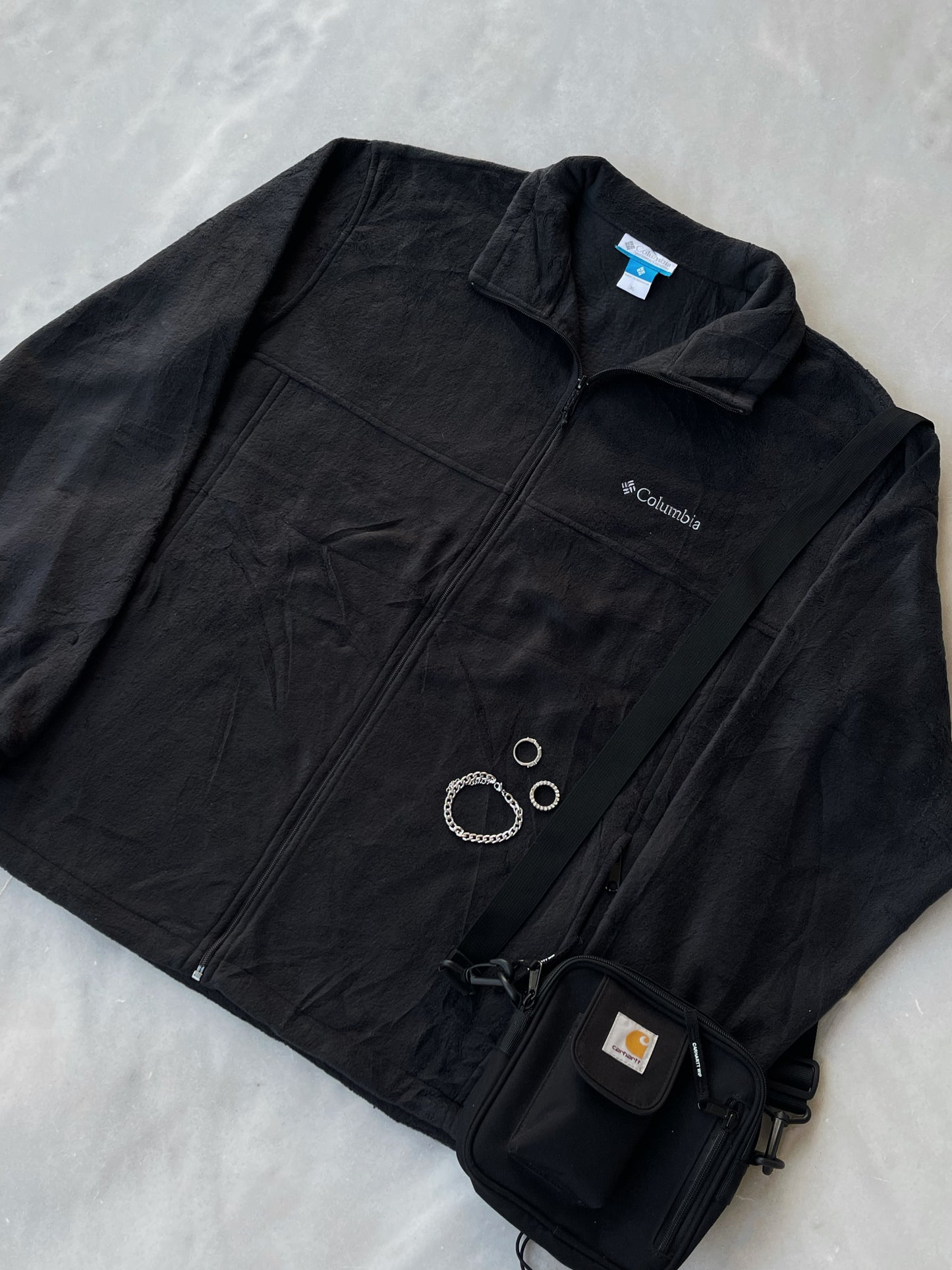 COLUMBIA DARK GREY FLEECE