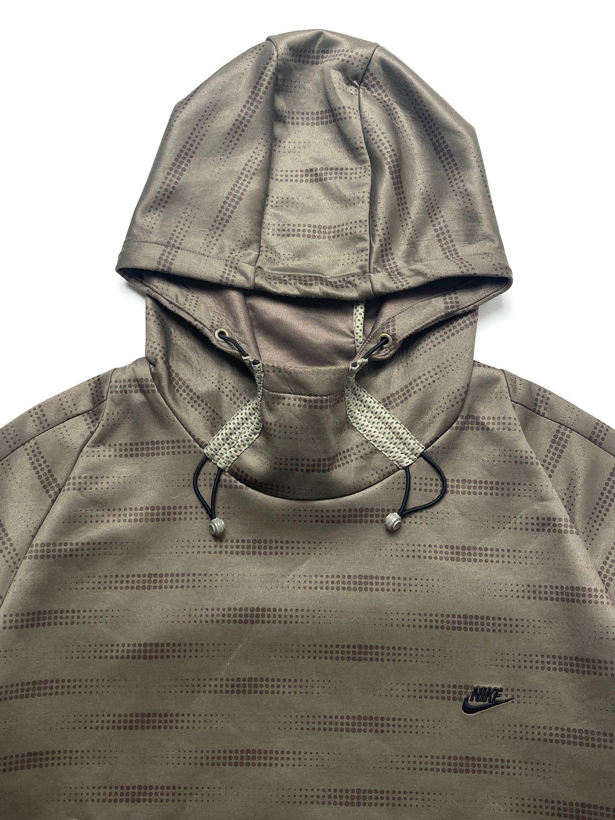 NIKE LATE 2000s KHAKI TECH HOODIE