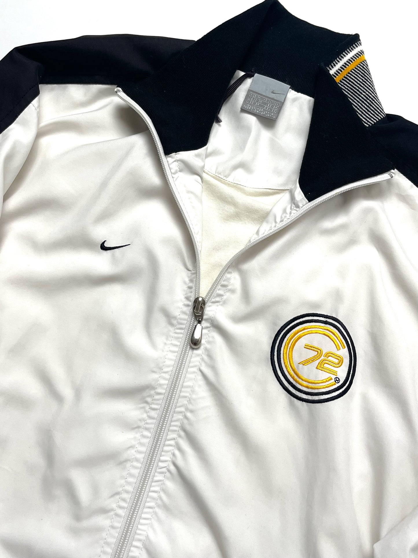 NIKE EARLY 00s CORTEZ 72 WHITE TRACKJACKET