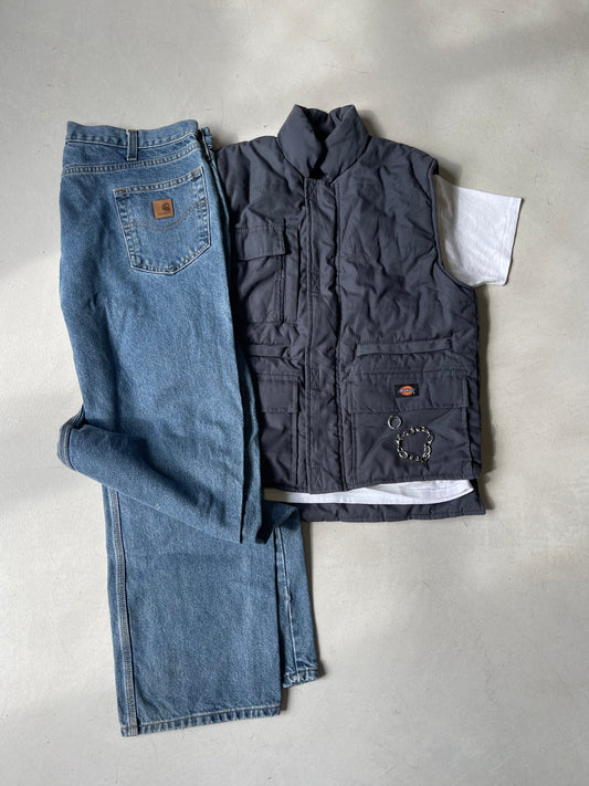 DICKIES PROFESSIONAL COMBAT BODYWARMER BLUE VEST