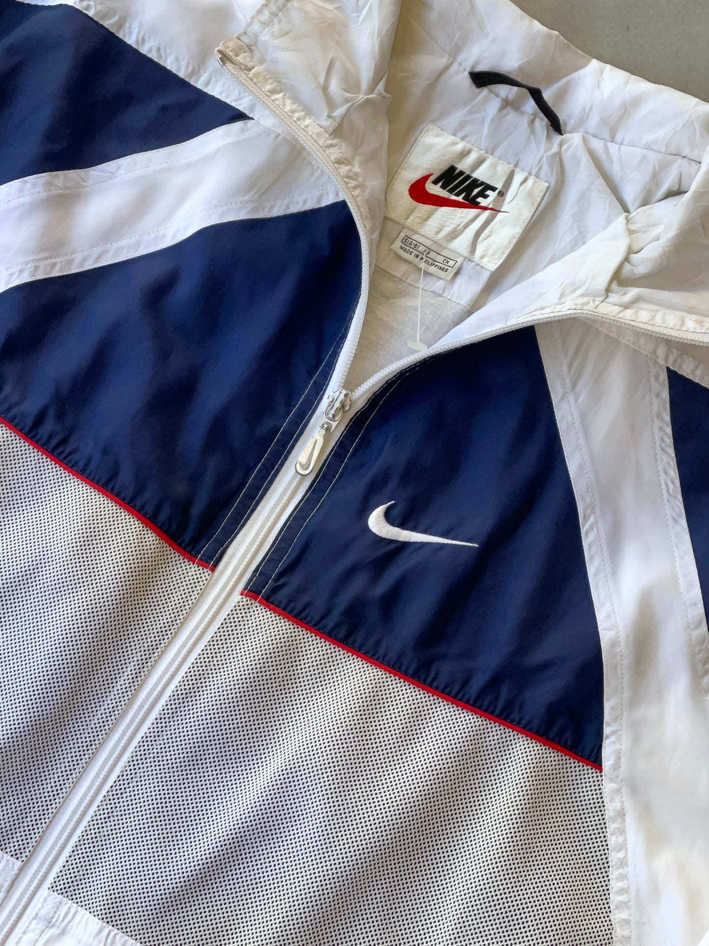 NIKE VINTAGE WHITE/BLUE TRACKJACKET
