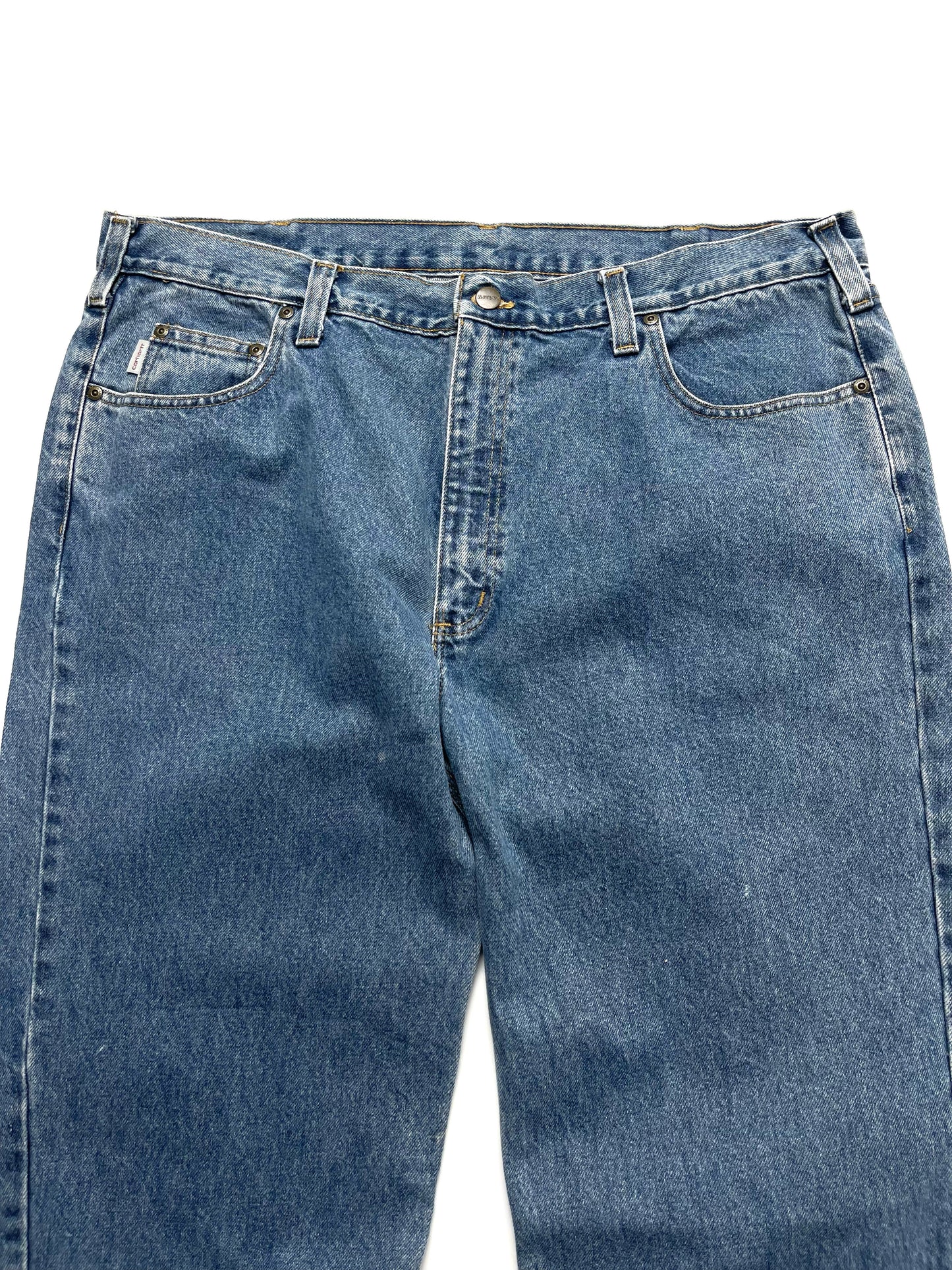 CARHARTT DENIM THRASHED PANTS