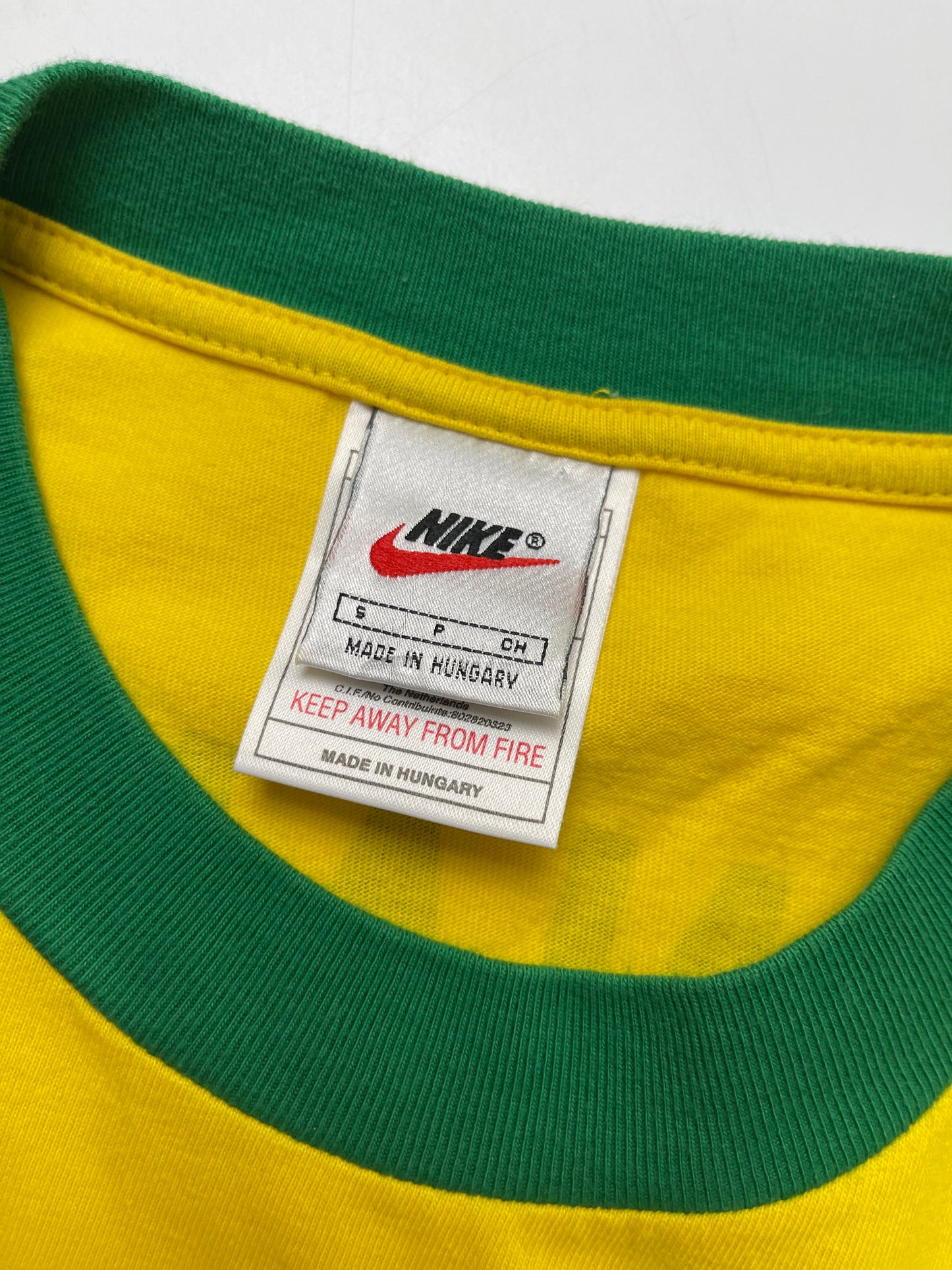 NIKE 1990s BRAZIL RONALDO R9 RARE FOOTBALL T-SHIRT