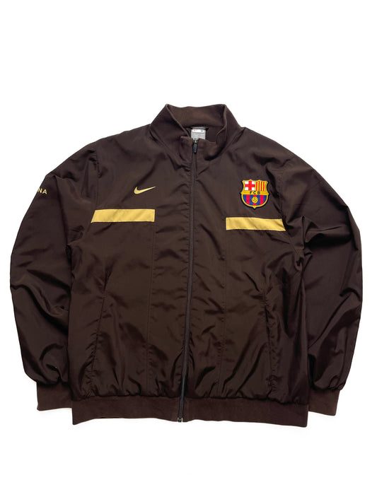NIKE FC BARCELONA 2009-10 BROWN TRACKJACKET