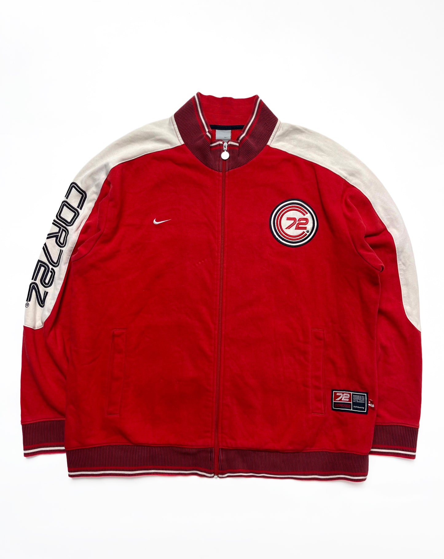 NIKE EARLY 2000s COR72Z RED TRACKJACKET