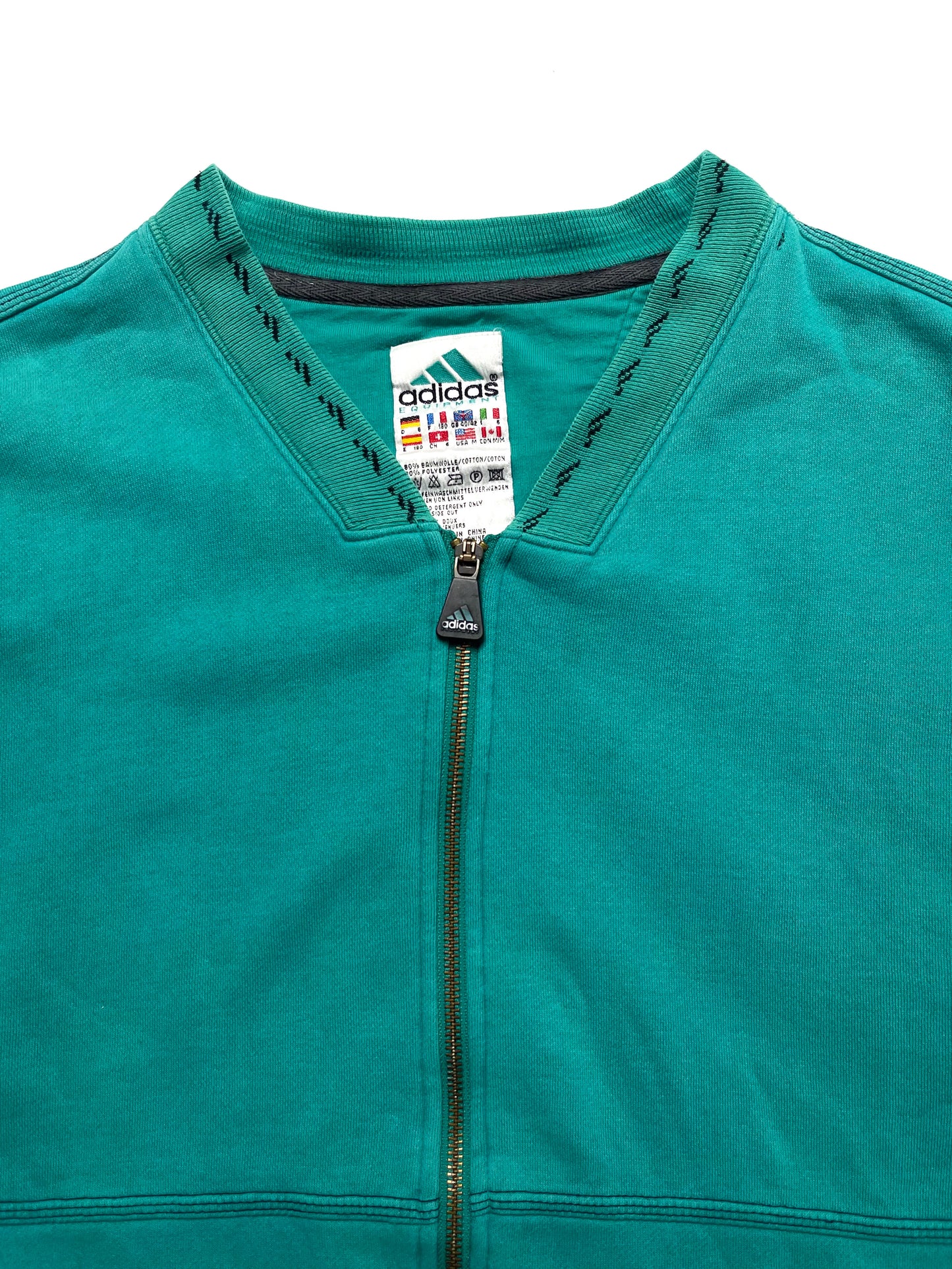 ADIDAS EQUIPMENT VINTAGE FULL ZIP SWEATSHIRT