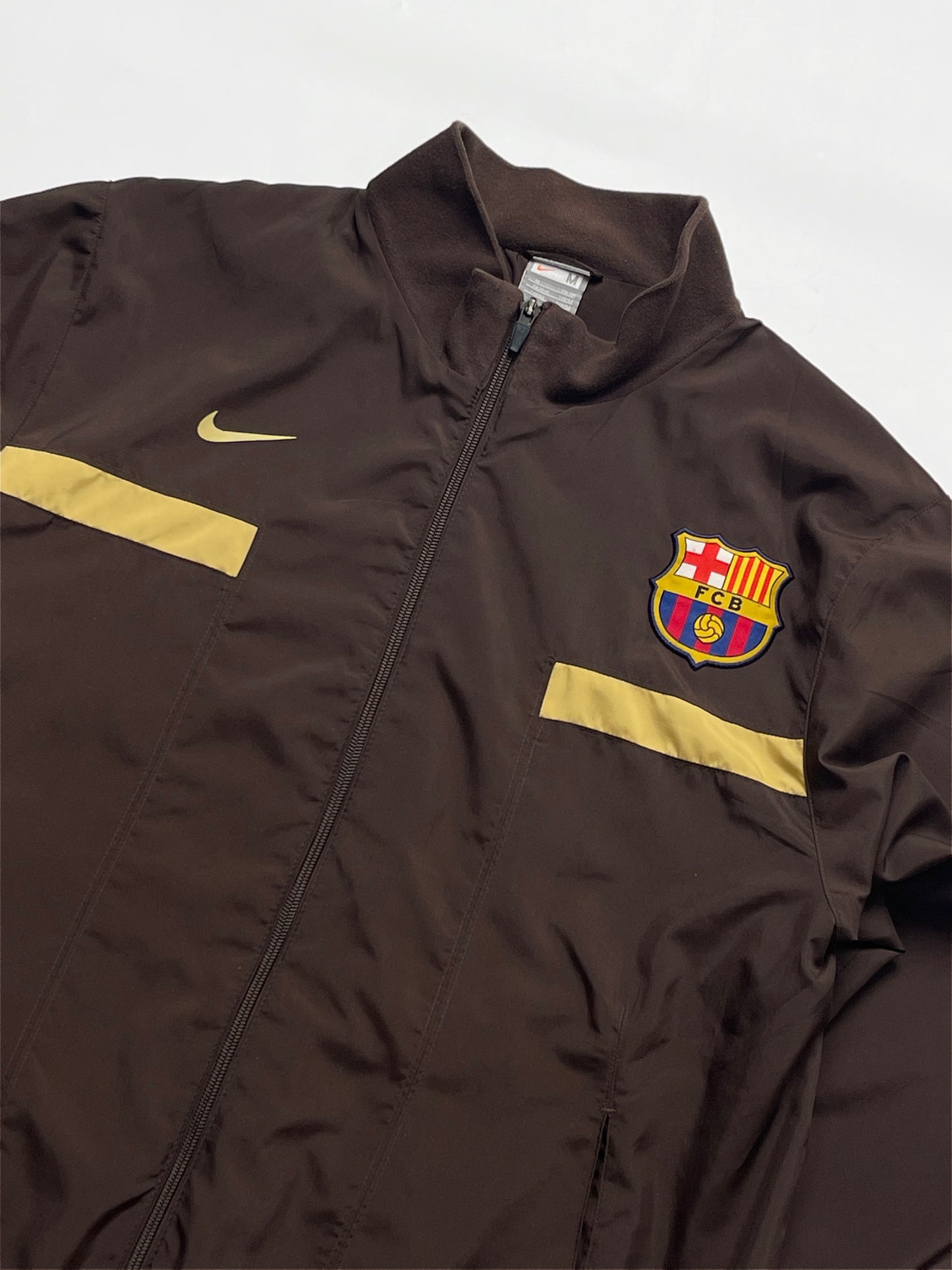 NIKE FC BARCELONA 2009-10 BROWN TRACKJACKET
