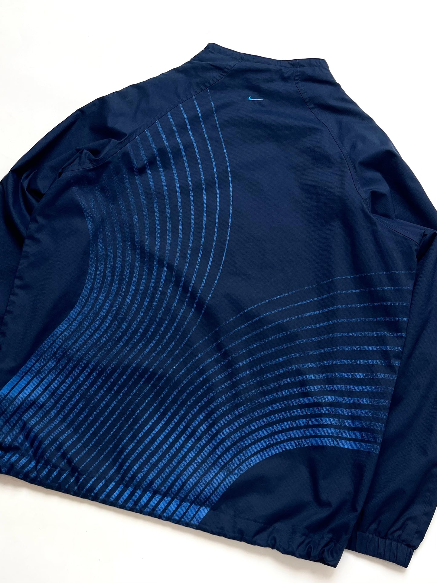 NIKE TN EARLY 2000s RARE NAVY BLUE ANORAK TRACKJACKET