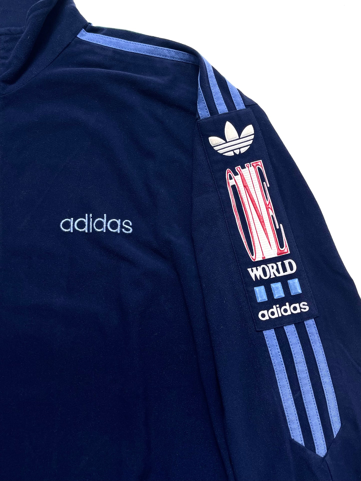 ADIDAS 1990s ONE WORLD VELVET TRACKJACKET