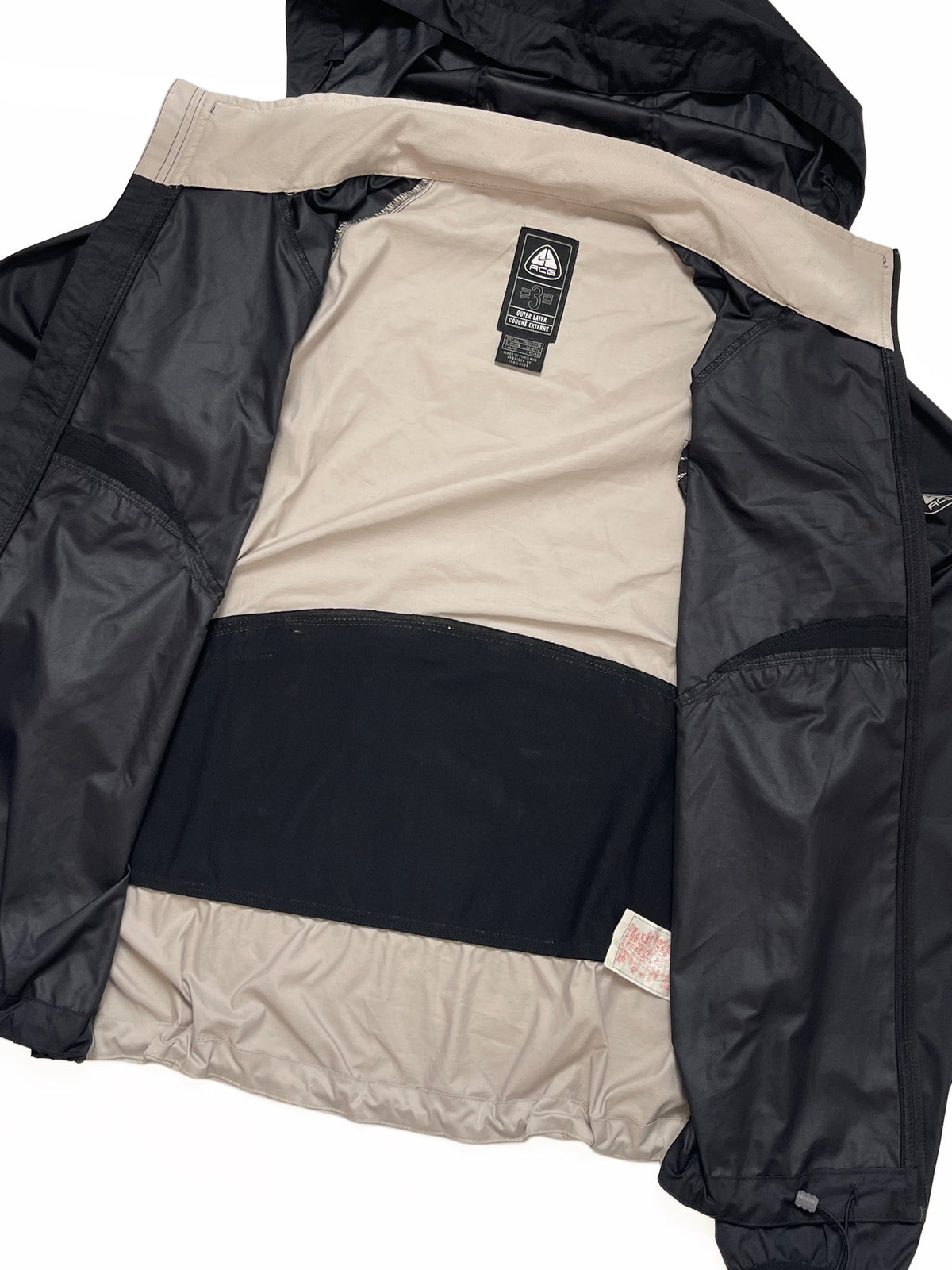 NIKE ACG EARLY 2000s NYLON BLACK TRACKJACKET
