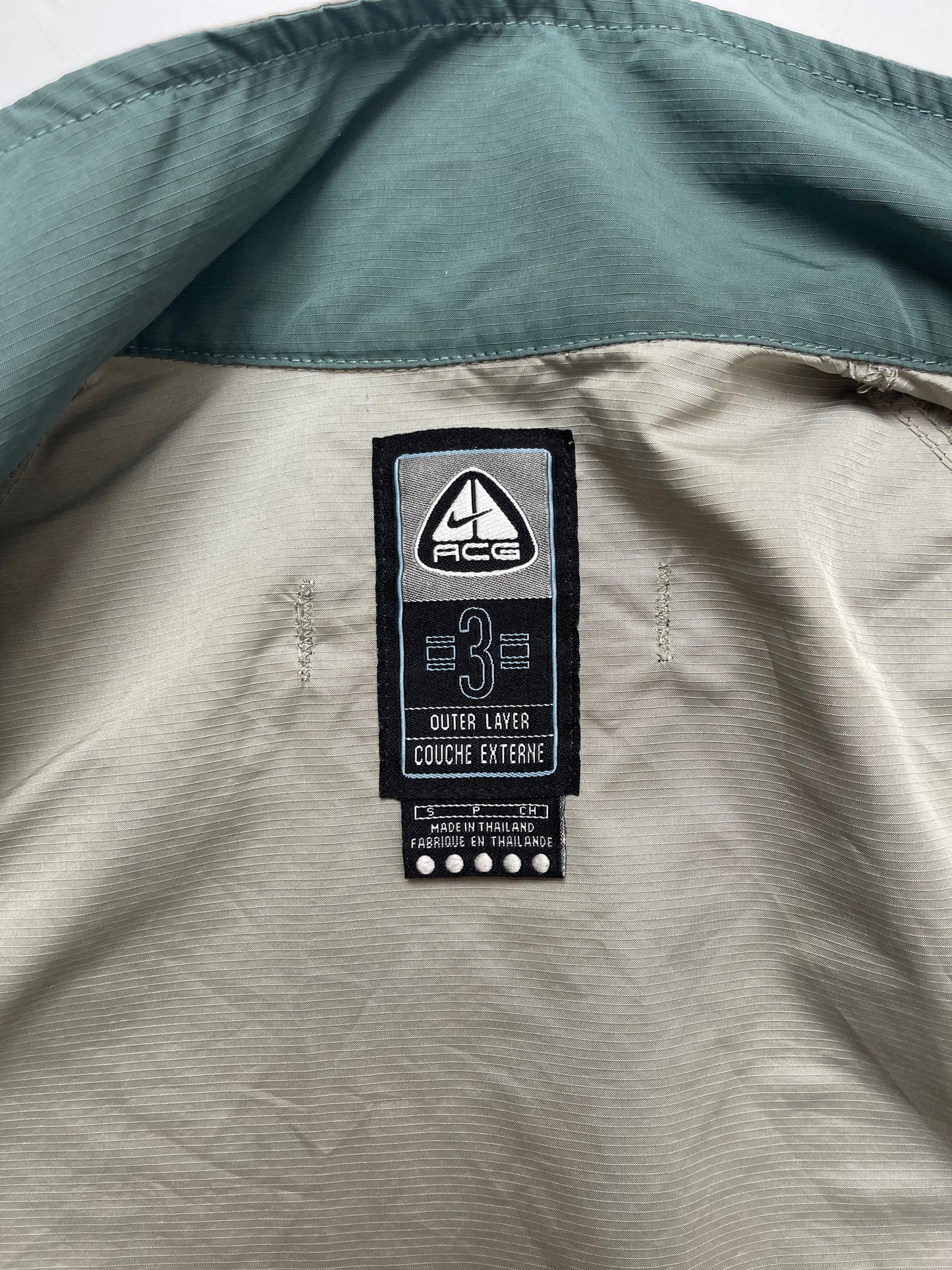 NIKE ACG 2000s PERFORMANCE 3 OUTER LAYER KHAKI GREY TRACKJACKET