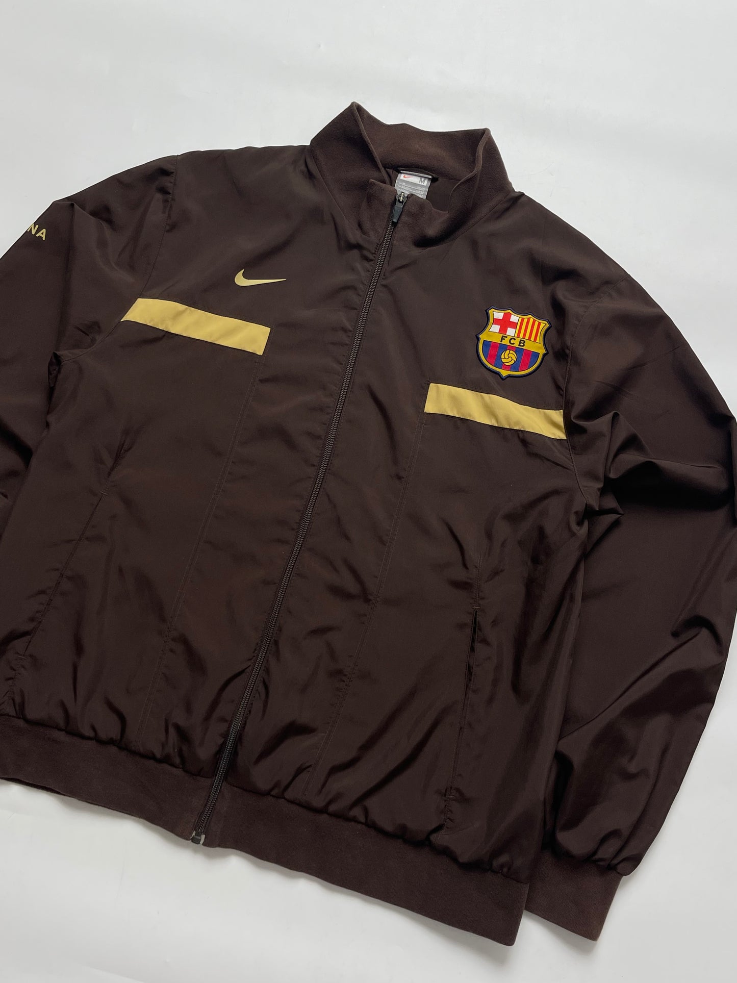 NIKE FC BARCELONA 2009-10 BROWN TRACKJACKET