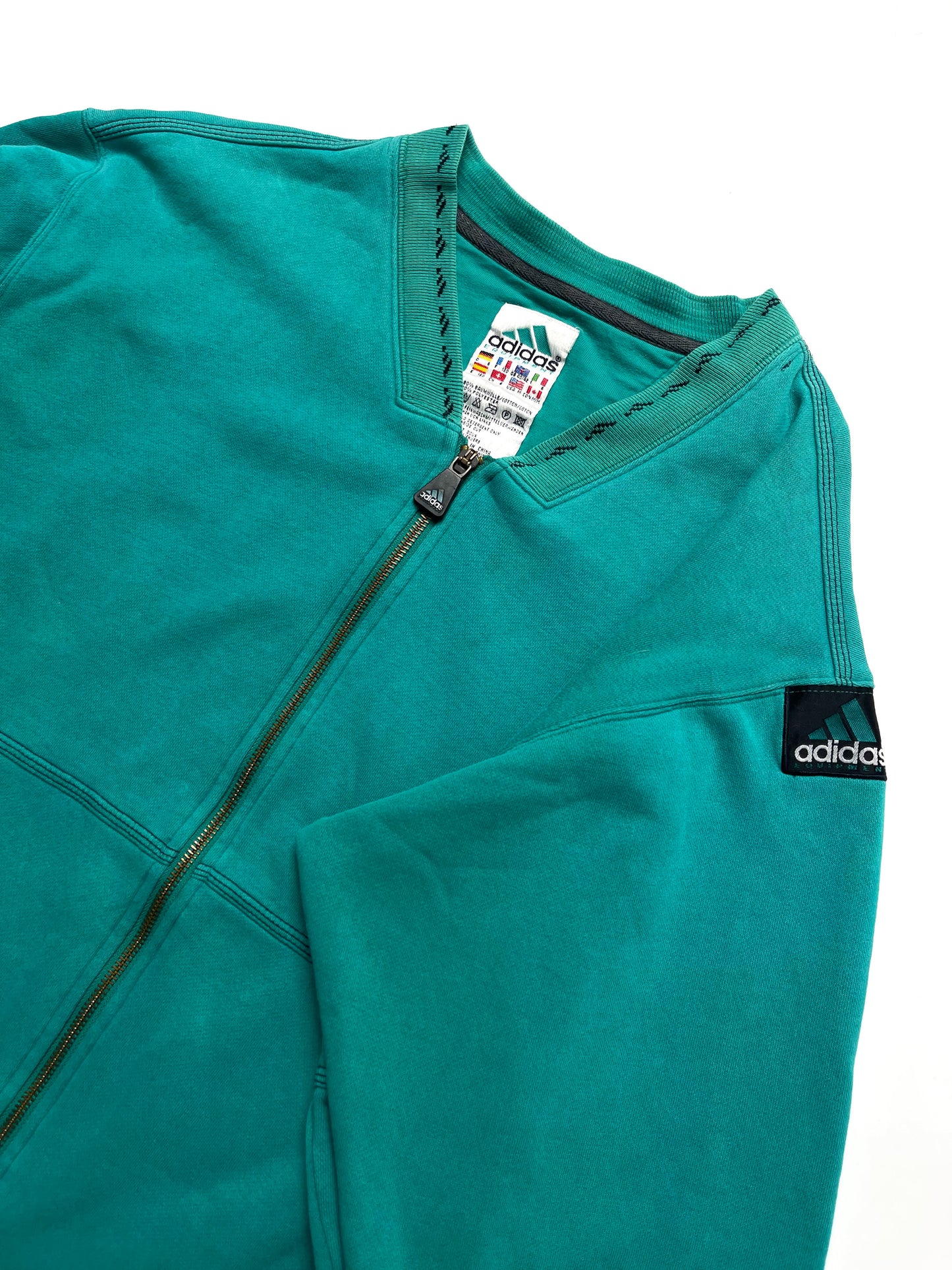 ADIDAS EQUIPMENT VINTAGE FULL ZIP SWEATSHIRT