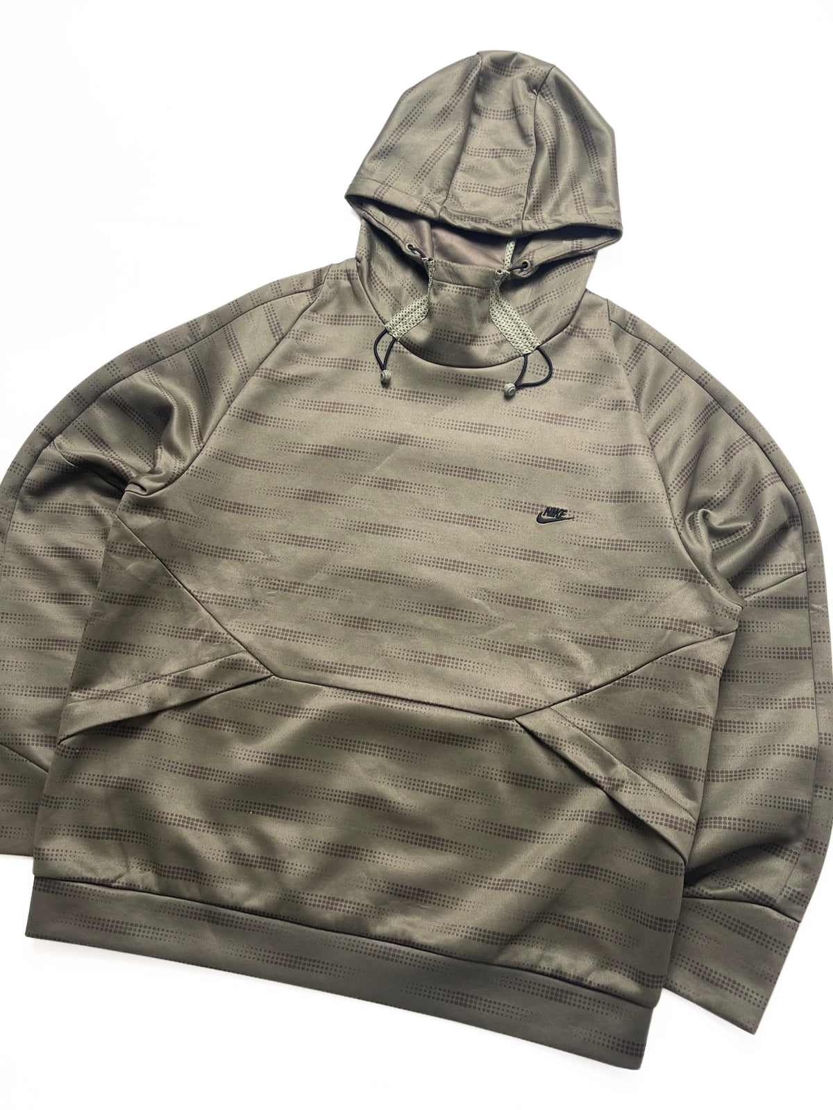 NIKE LATE 2000s KHAKI TECH HOODIE