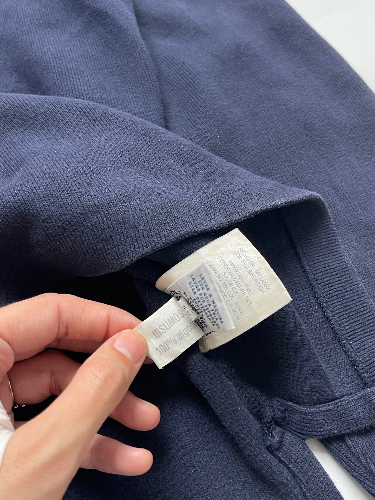 POLO RALPH LAUREN NAVY BLUE QUARTER 1/4 ZIP SWEATER