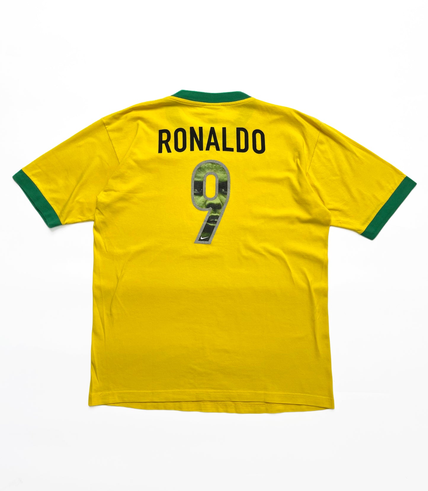 NIKE 1990s BRAZIL RONALDO R9 RARE FOOTBALL T-SHIRT