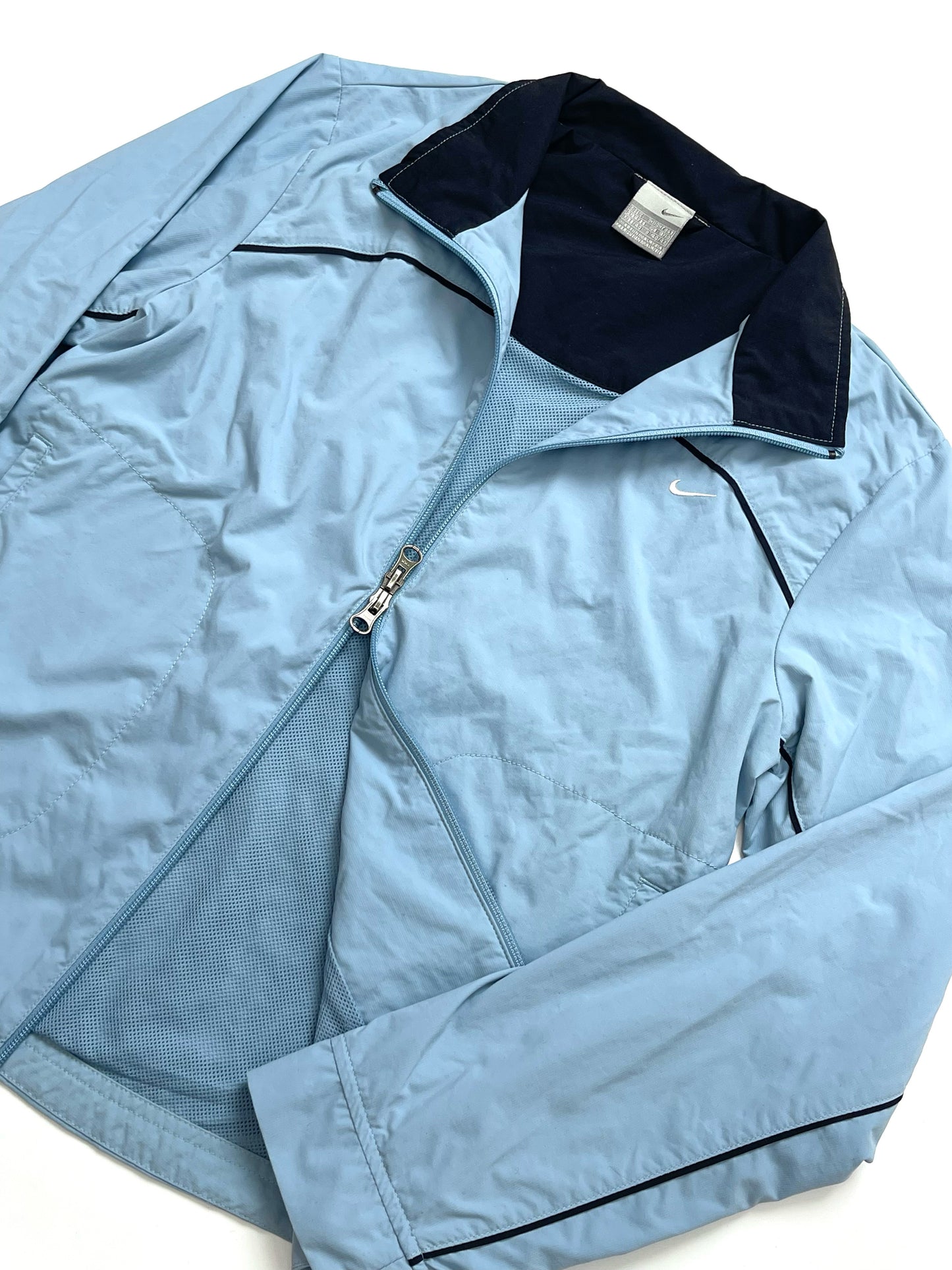 NIKE EARLY 2000s LIGHT BLUE TRACKJACKET