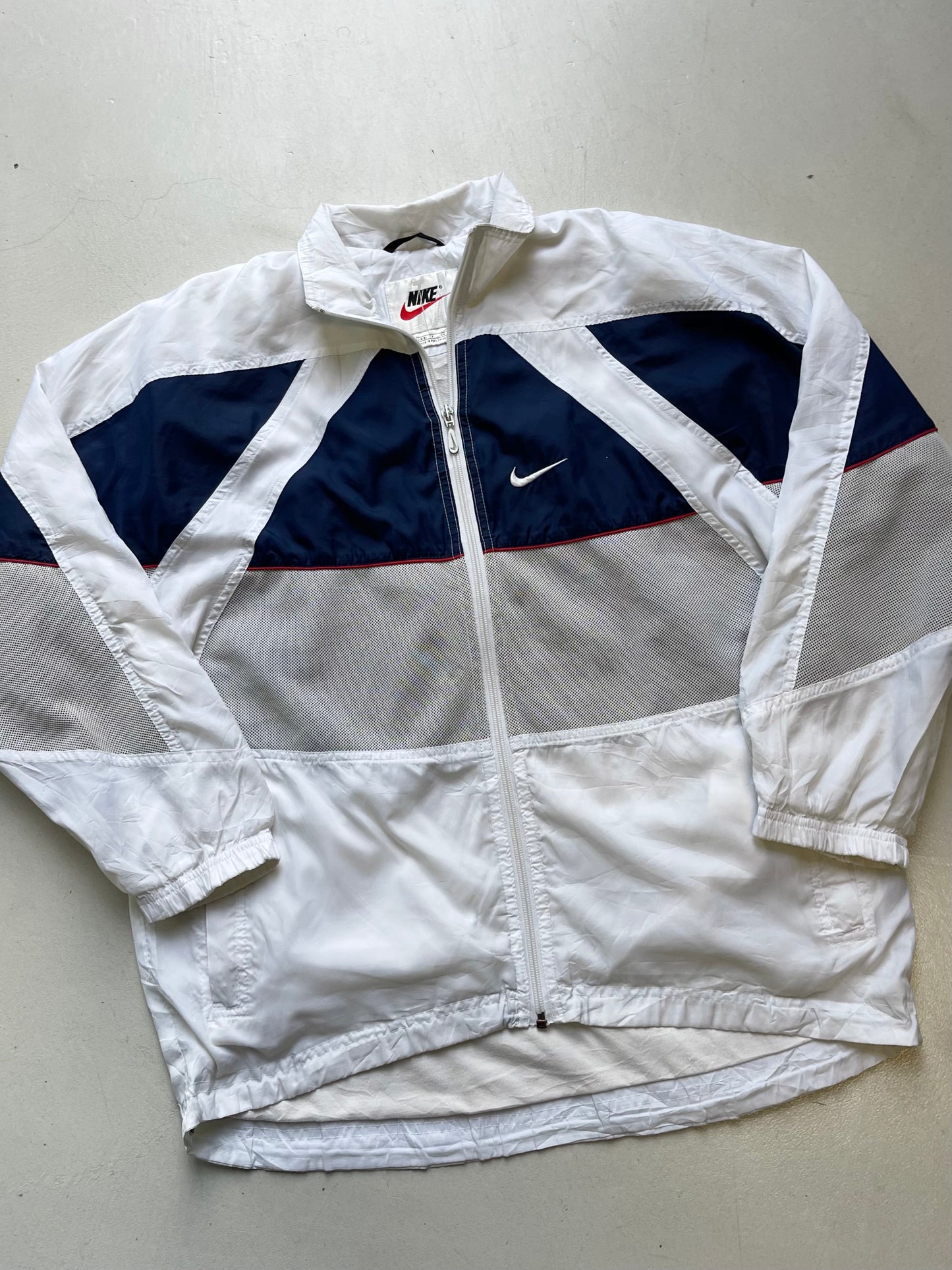 NIKE VINTAGE WHITE/BLUE TRACKJACKET