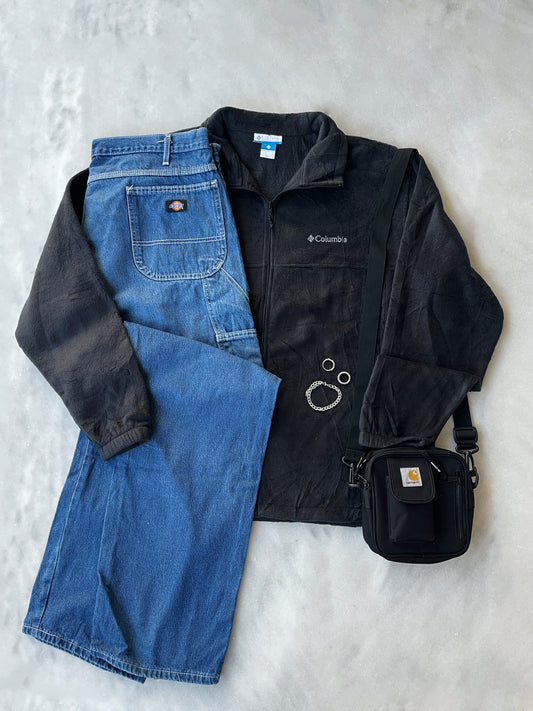 COLUMBIA DARK GREY FLEECE