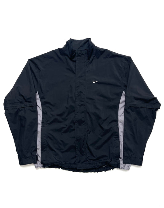 NIKE GOLF EARLY 2000s BLACK FIT-STORM WINDBREAKER JACKET