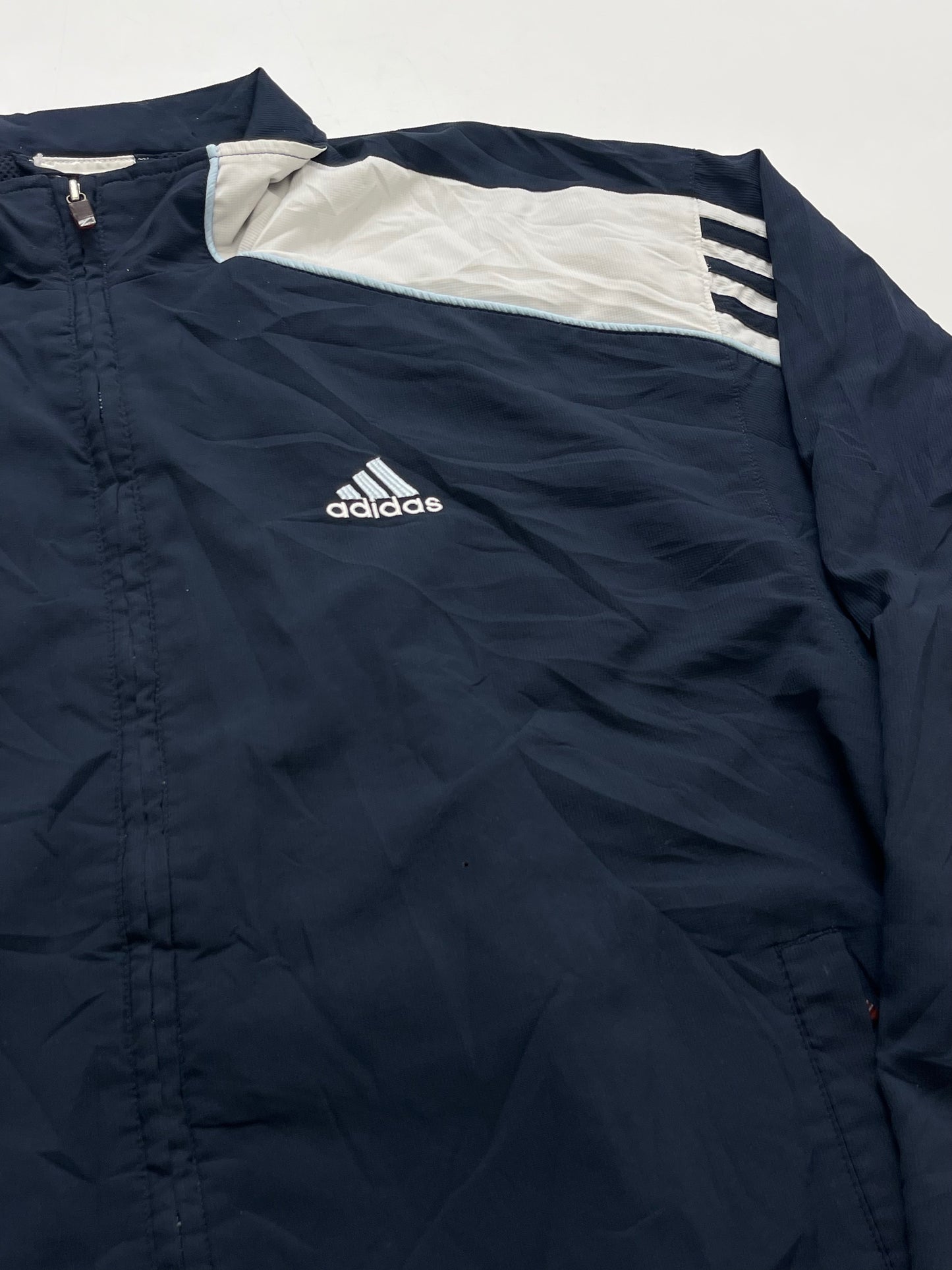 ADIDAS 2005 BLUE BLACK TRACK JACKET