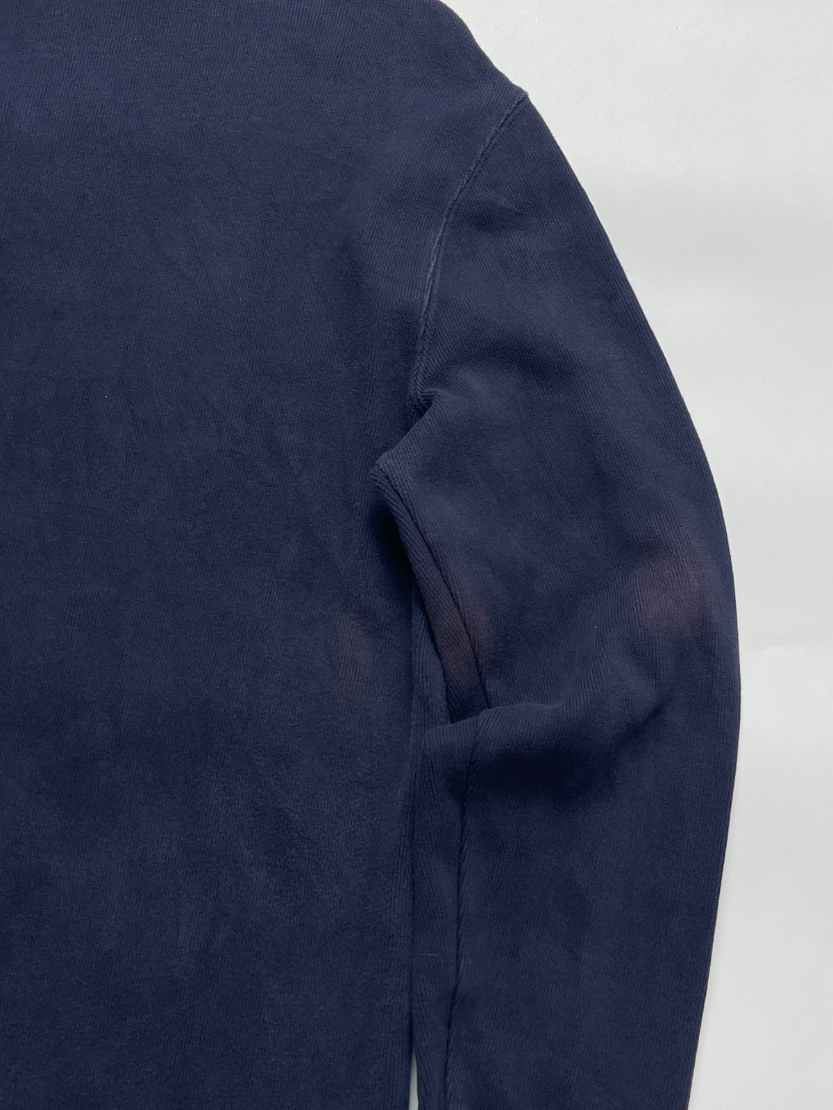 POLO RALPH LAUREN NAVY BLUE QUARTER 1/4 ZIP SWEATER