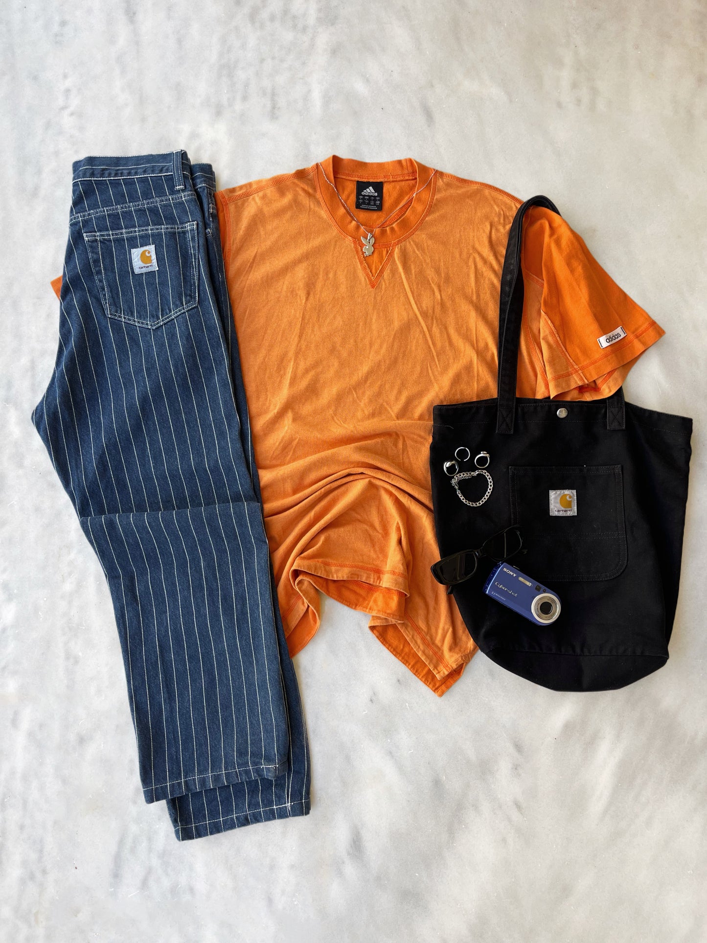 ADIDAS 2004 ORANGE TEE