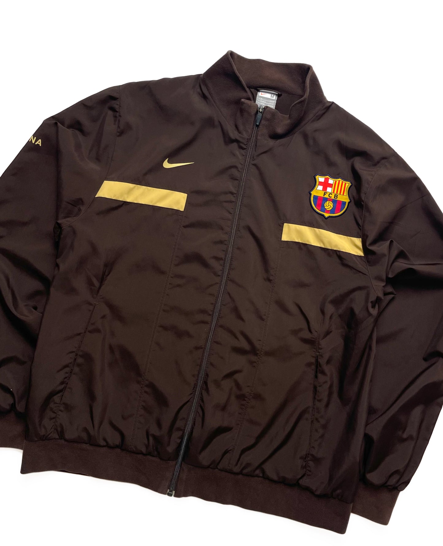 NIKE FC BARCELONA 2009-10 BROWN TRACKJACKET