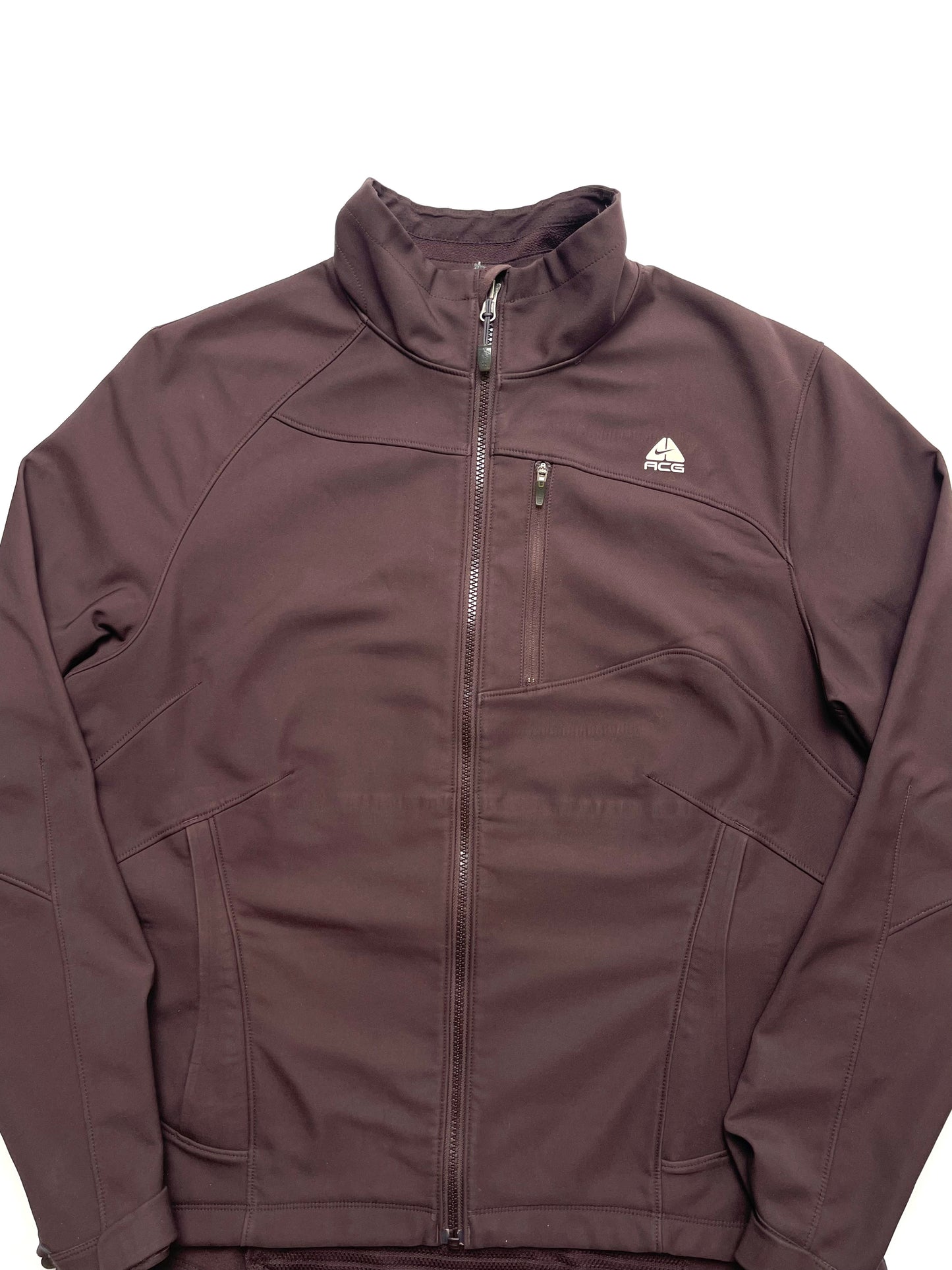 NIKE ACG 2000s SOFTSHELL FULL ZIP BROWN JACKET
