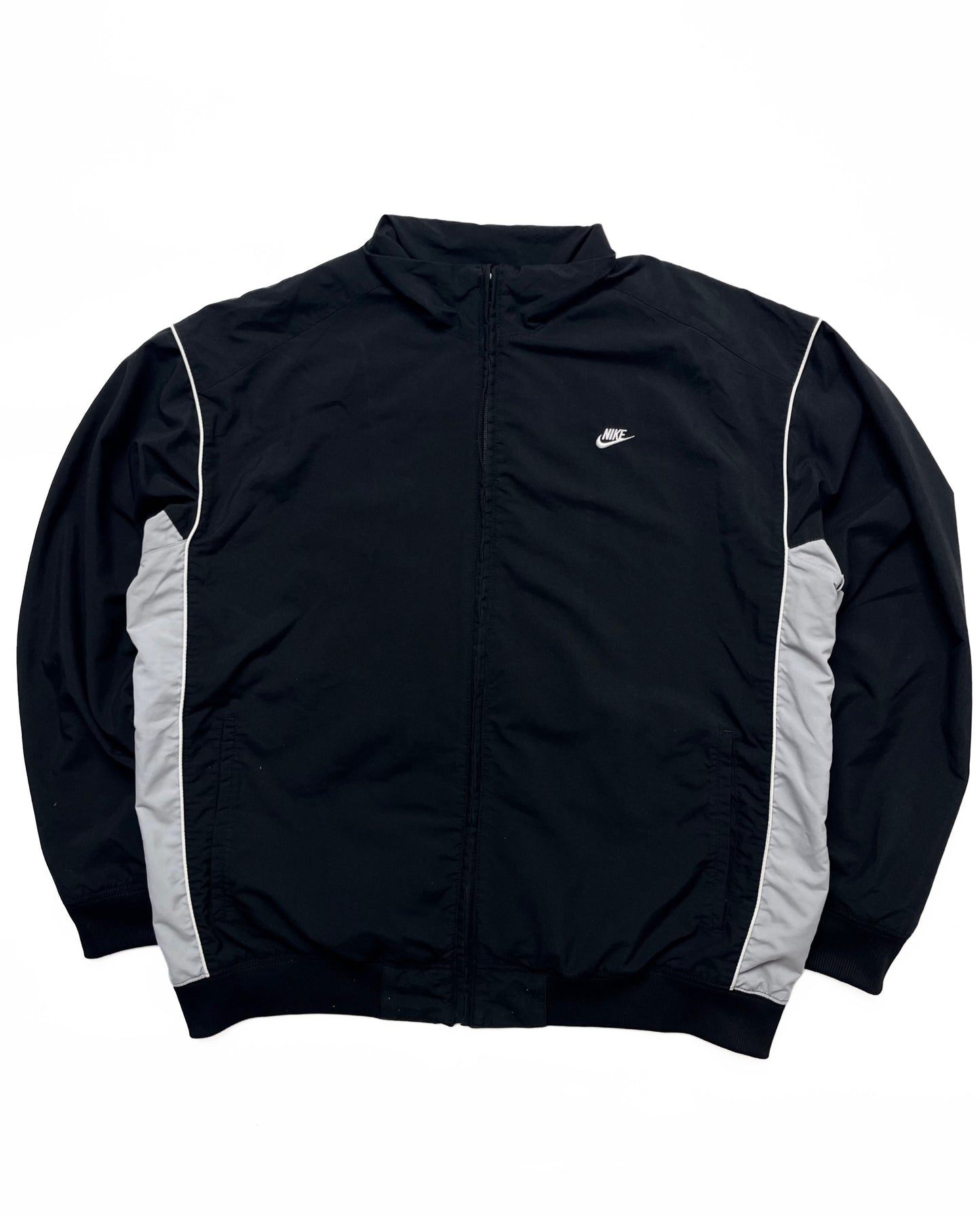 NIKE LATE 2000s BLACK TRACKJACKET