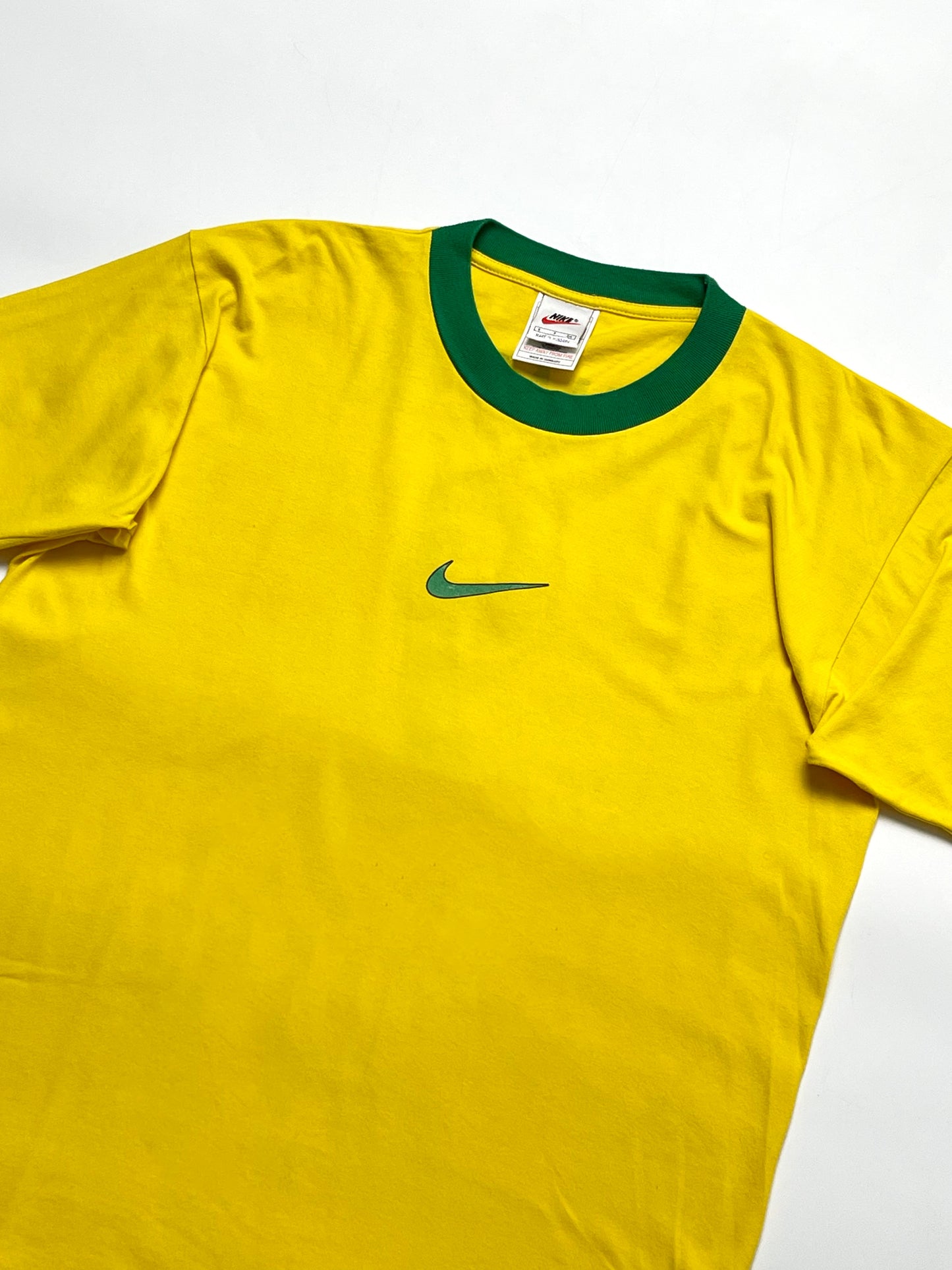 NIKE 1990s BRAZIL RONALDO R9 RARE FOOTBALL T-SHIRT