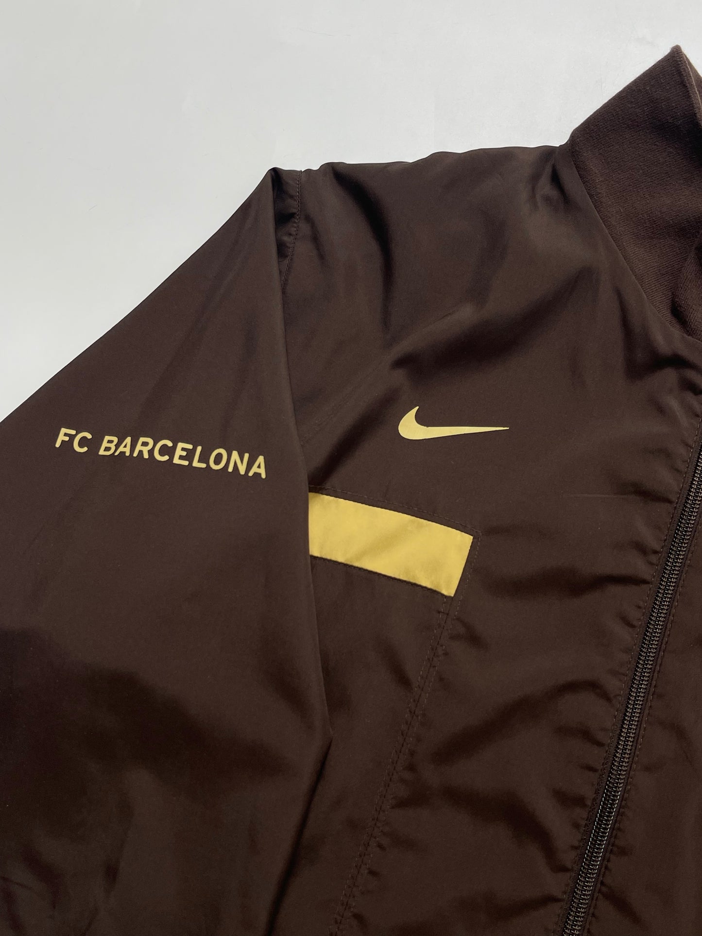 NIKE FC BARCELONA 2009-10 BROWN TRACKJACKET