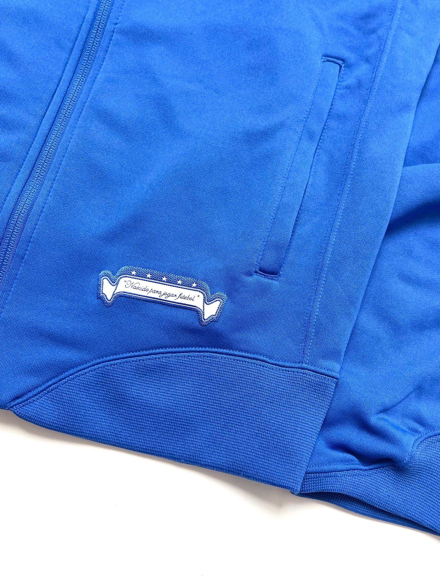 NIKE BRAZIL 2006–2008 AWAY FOOTBALL BLUE TRACKJACKET