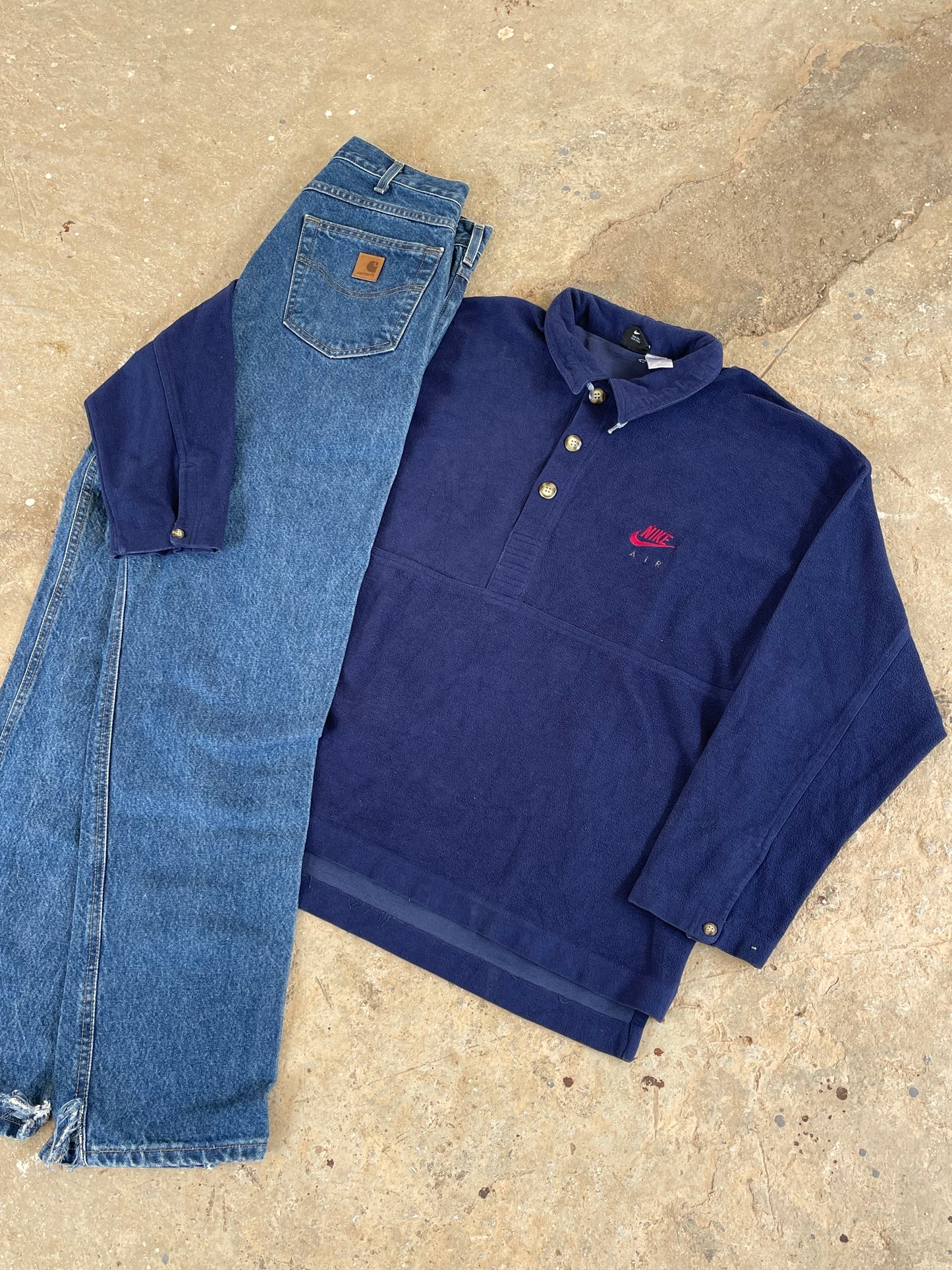 NIKE 1993 “NIKE AIR” BUTTON FLEECE SWEATSHIRT